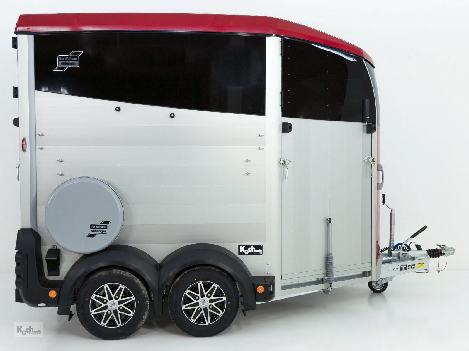 Anhänger des Typs Ifor Williams Pferdeanhänger HBX 506|Frontausstieg|rot (Pf11622085Iw), Neumaschine in Winsen (Luhe) (Bild 5)